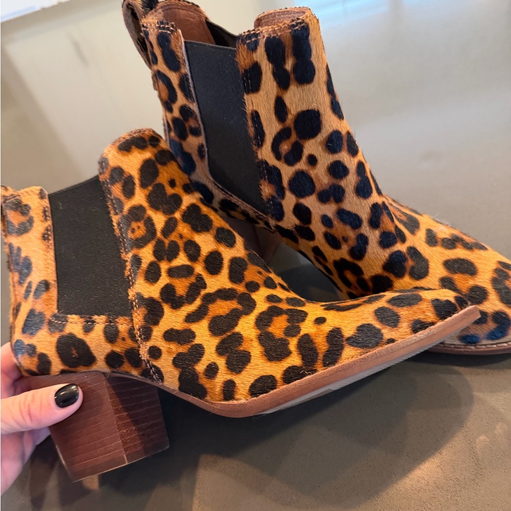 Madewell Leopard Print Ankle Booties